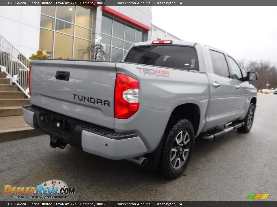 2018 Toyota Tundra Limited CrewMax 4x4 Cement / Black Photo #18