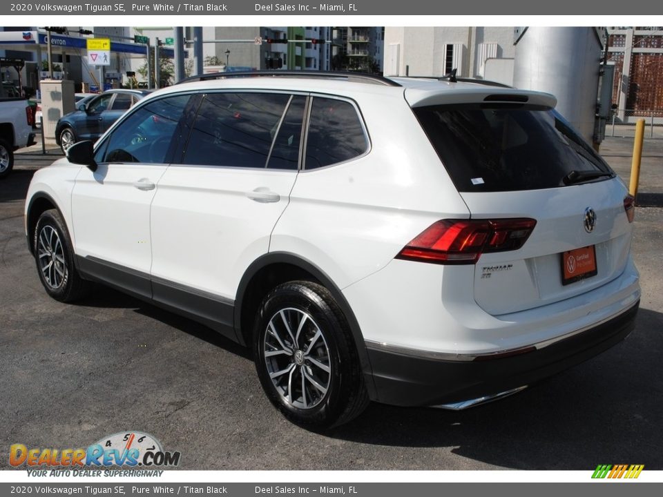 2020 Volkswagen Tiguan SE Pure White / Titan Black Photo #6