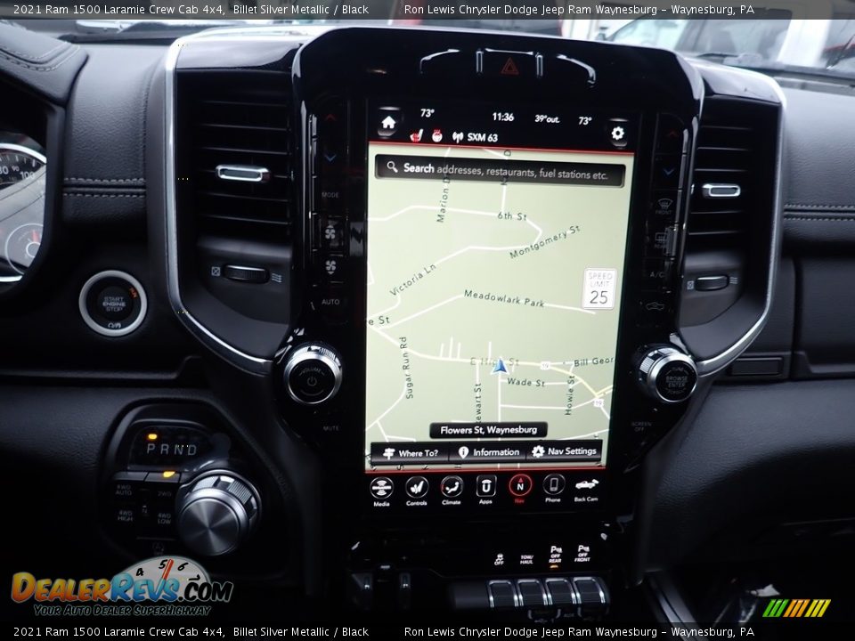 Navigation of 2021 Ram 1500 Laramie Crew Cab 4x4 Photo #14