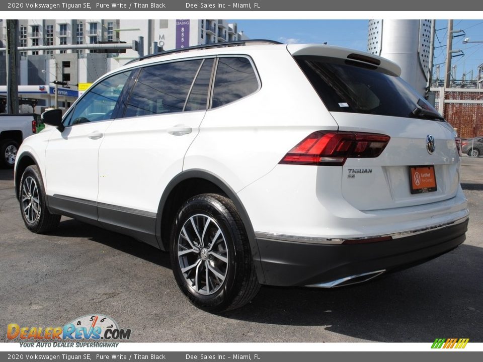 2020 Volkswagen Tiguan SE Pure White / Titan Black Photo #7