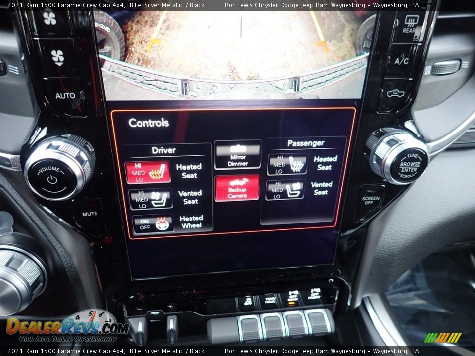 Controls of 2021 Ram 1500 Laramie Crew Cab 4x4 Photo #16