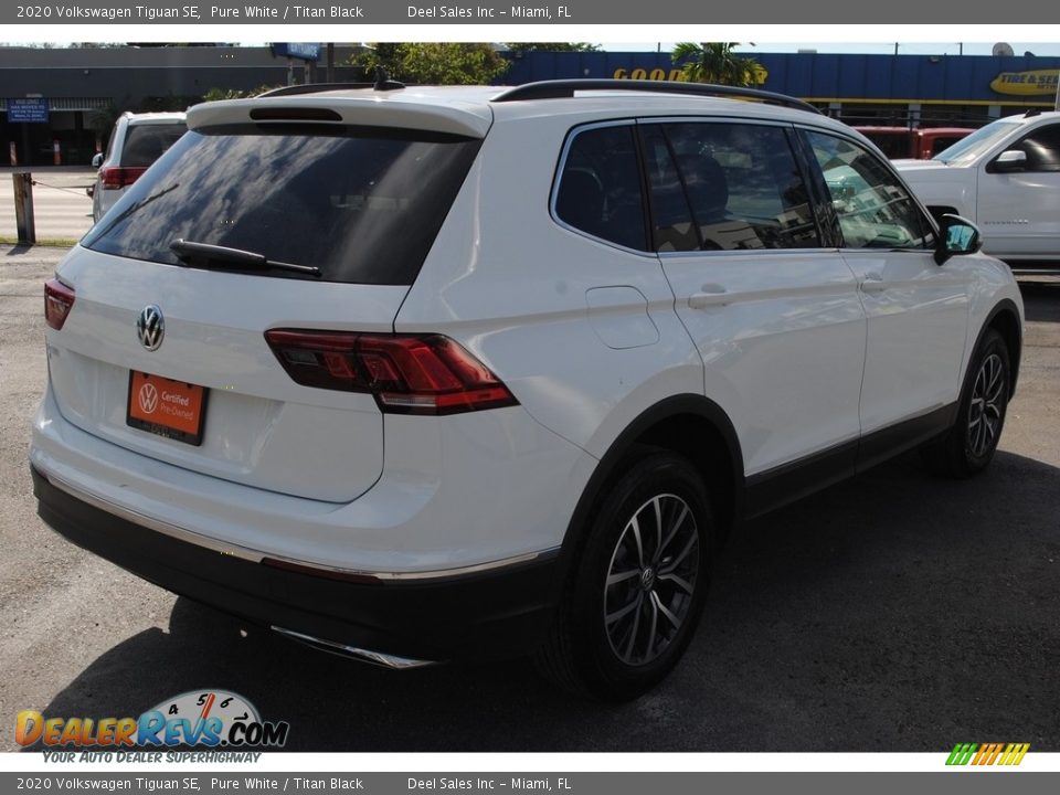 2020 Volkswagen Tiguan SE Pure White / Titan Black Photo #9