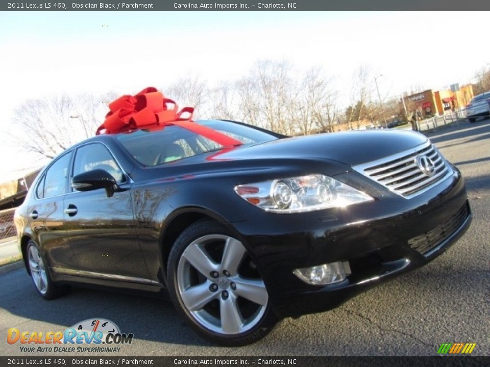 2011 Lexus LS 460 Obsidian Black / Parchment Photo #1