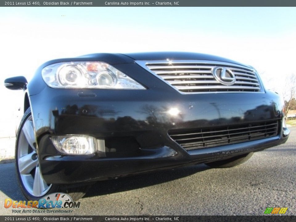 2011 Lexus LS 460 Obsidian Black / Parchment Photo #2