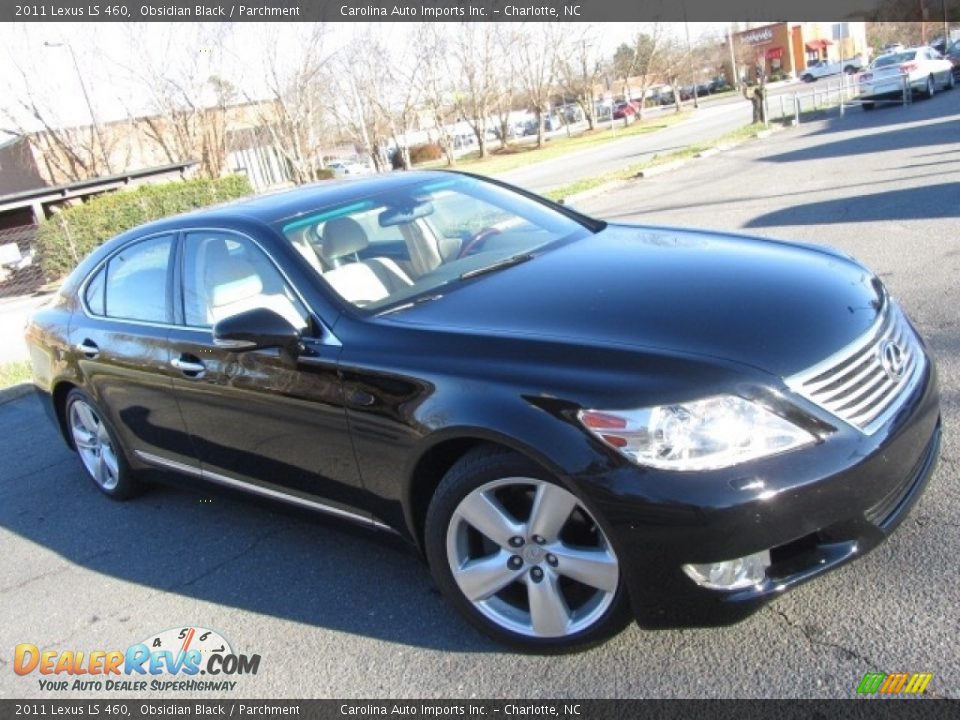 2011 Lexus LS 460 Obsidian Black / Parchment Photo #3