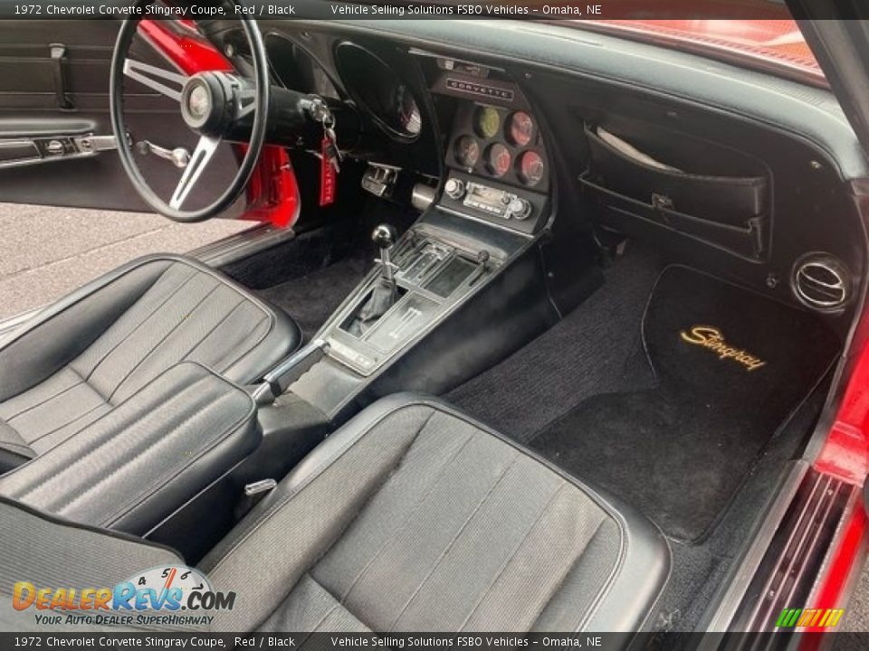 Black Interior - 1972 Chevrolet Corvette Stingray Coupe Photo #3