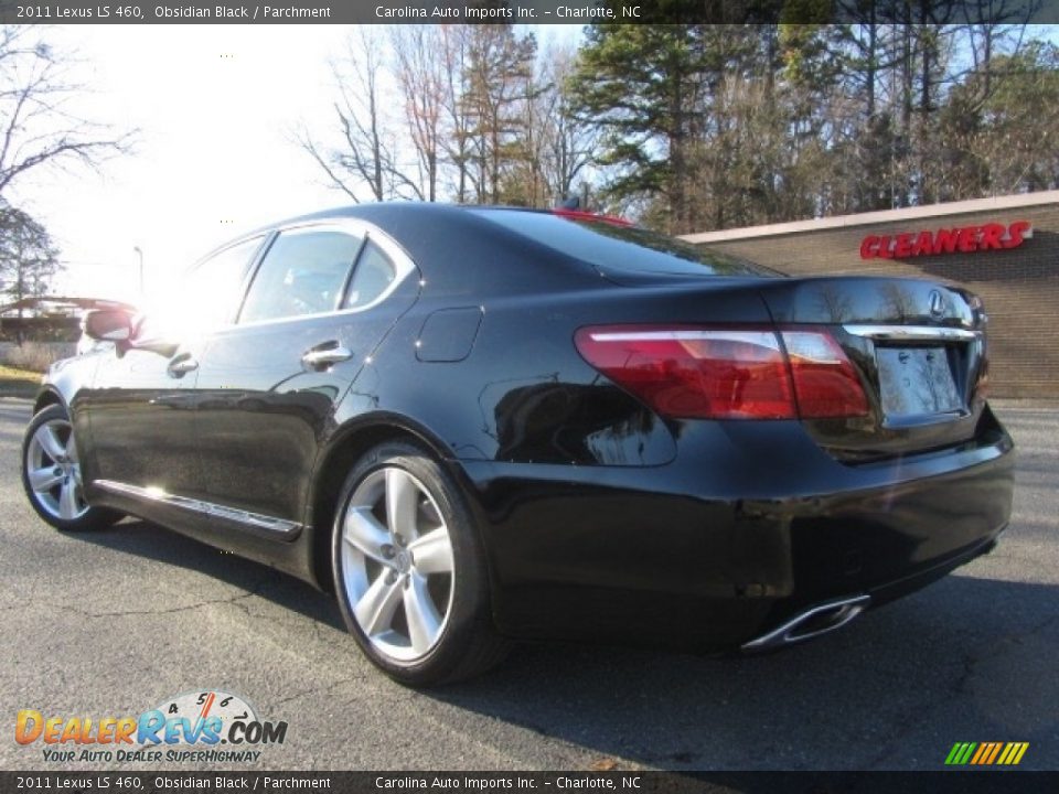 2011 Lexus LS 460 Obsidian Black / Parchment Photo #8