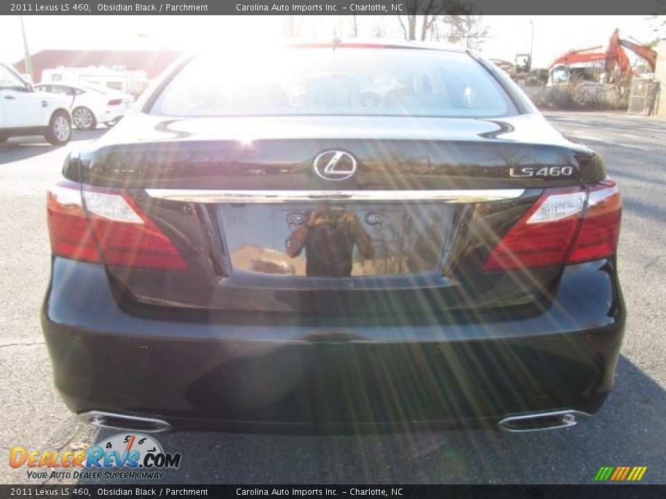 2011 Lexus LS 460 Obsidian Black / Parchment Photo #9