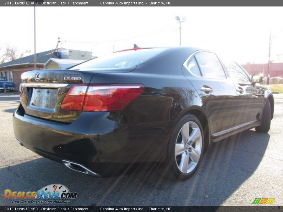 2011 Lexus LS 460 Obsidian Black / Parchment Photo #10