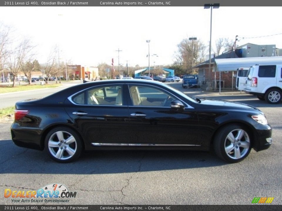 2011 Lexus LS 460 Obsidian Black / Parchment Photo #11