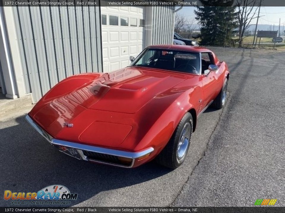 1972 Chevrolet Corvette Stingray Coupe Red / Black Photo #11