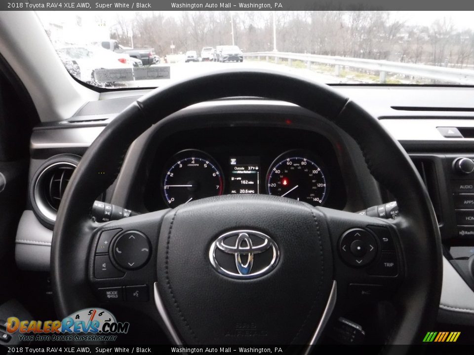 2018 Toyota RAV4 XLE AWD Super White / Black Photo #7