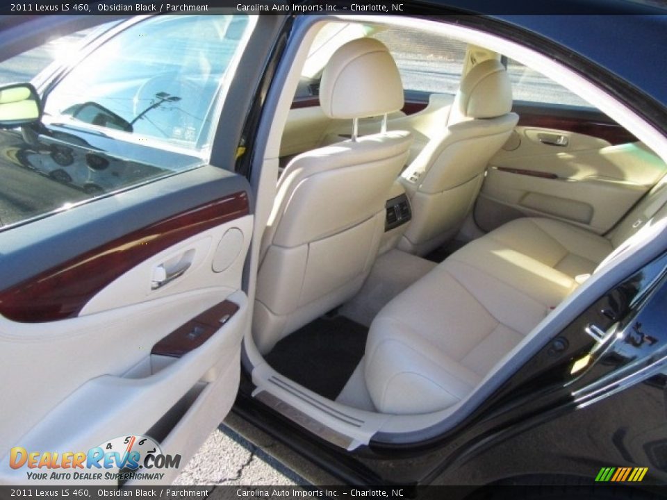 2011 Lexus LS 460 Obsidian Black / Parchment Photo #20