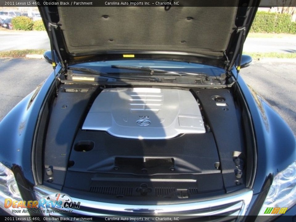 2011 Lexus LS 460 Obsidian Black / Parchment Photo #25