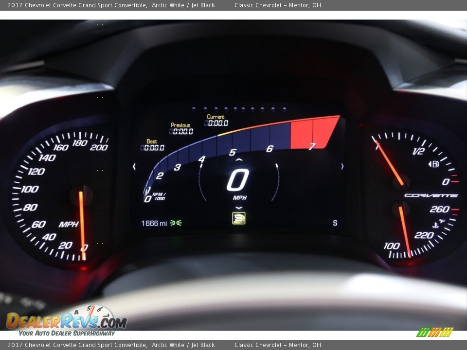 2017 Chevrolet Corvette Grand Sport Convertible Gauges Photo #15