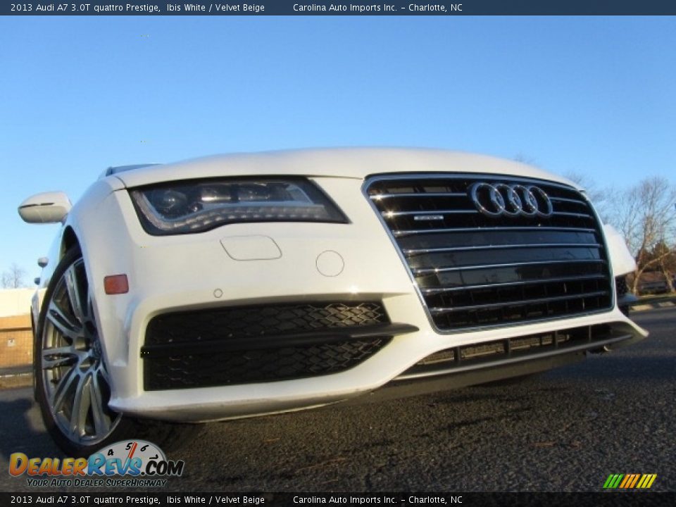 2013 Audi A7 3.0T quattro Prestige Ibis White / Velvet Beige Photo #2