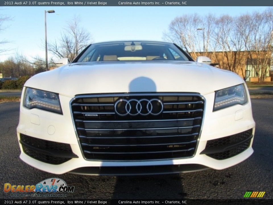 2013 Audi A7 3.0T quattro Prestige Ibis White / Velvet Beige Photo #4