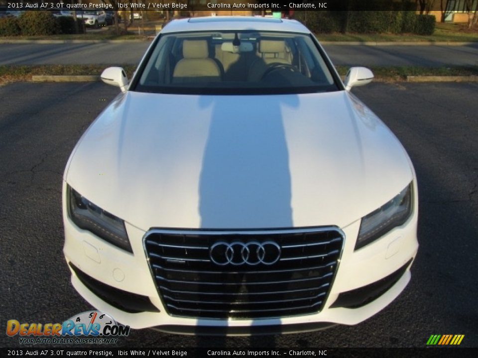 2013 Audi A7 3.0T quattro Prestige Ibis White / Velvet Beige Photo #5