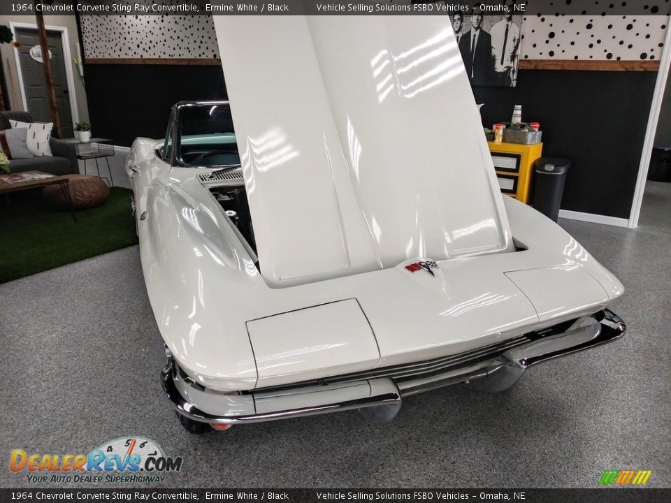 1964 Chevrolet Corvette Sting Ray Convertible Ermine White / Black Photo #13
