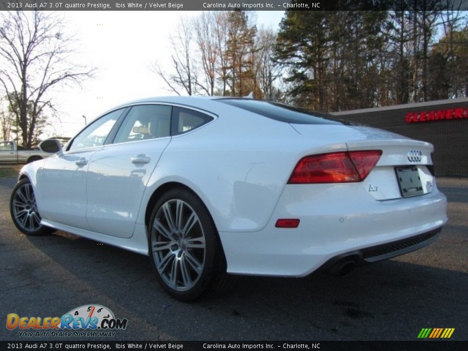 2013 Audi A7 3.0T quattro Prestige Ibis White / Velvet Beige Photo #8