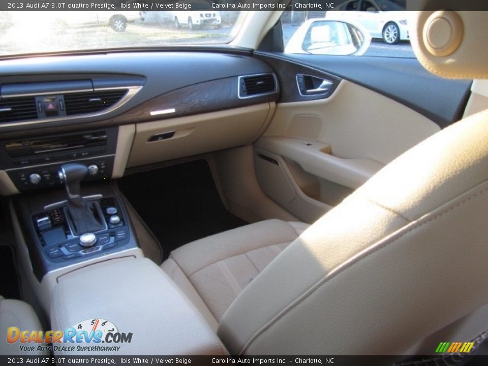 2013 Audi A7 3.0T quattro Prestige Ibis White / Velvet Beige Photo #14