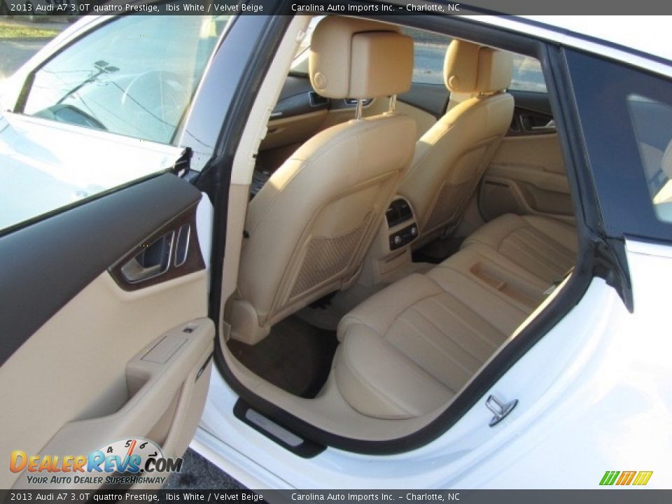 2013 Audi A7 3.0T quattro Prestige Ibis White / Velvet Beige Photo #18