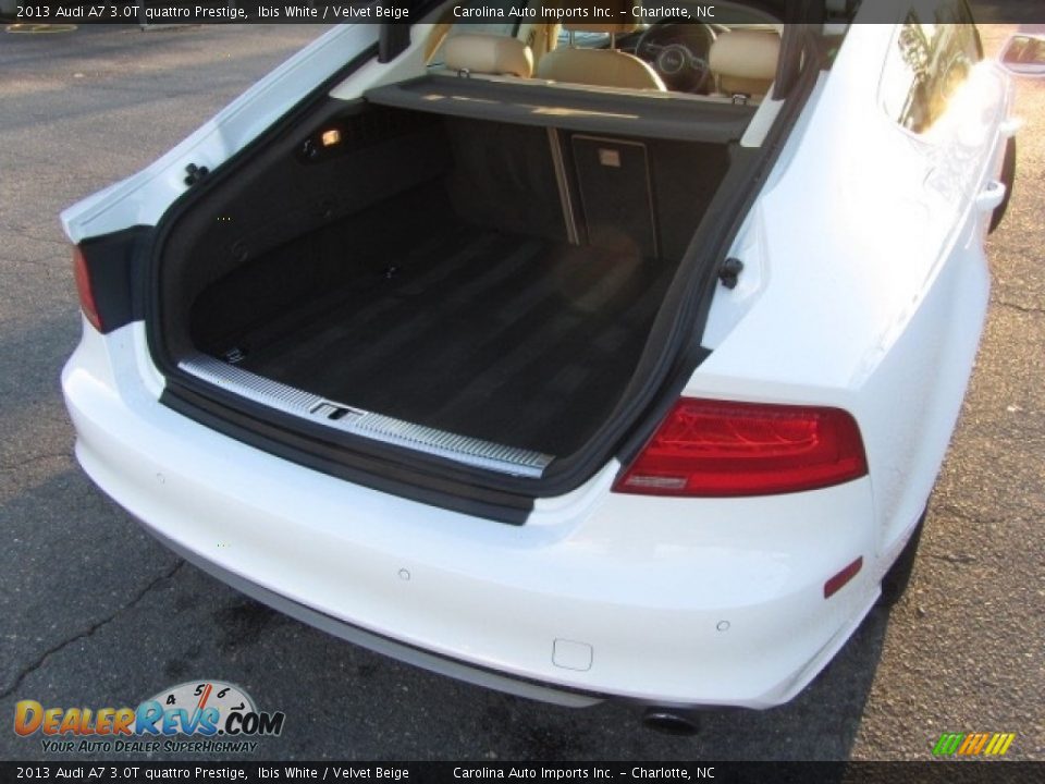 2013 Audi A7 3.0T quattro Prestige Ibis White / Velvet Beige Photo #19