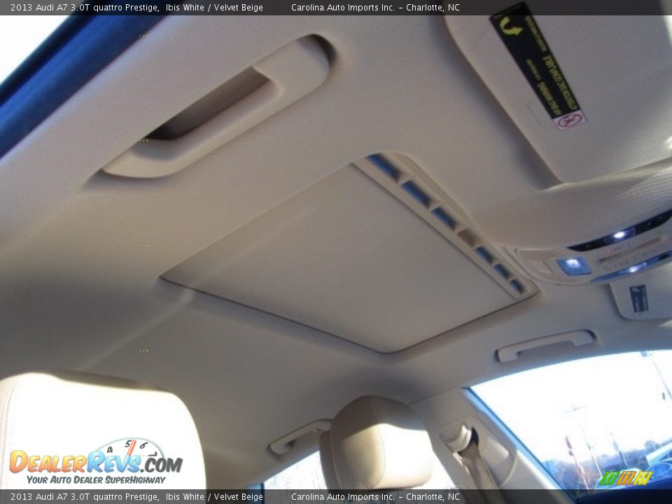 2013 Audi A7 3.0T quattro Prestige Ibis White / Velvet Beige Photo #22