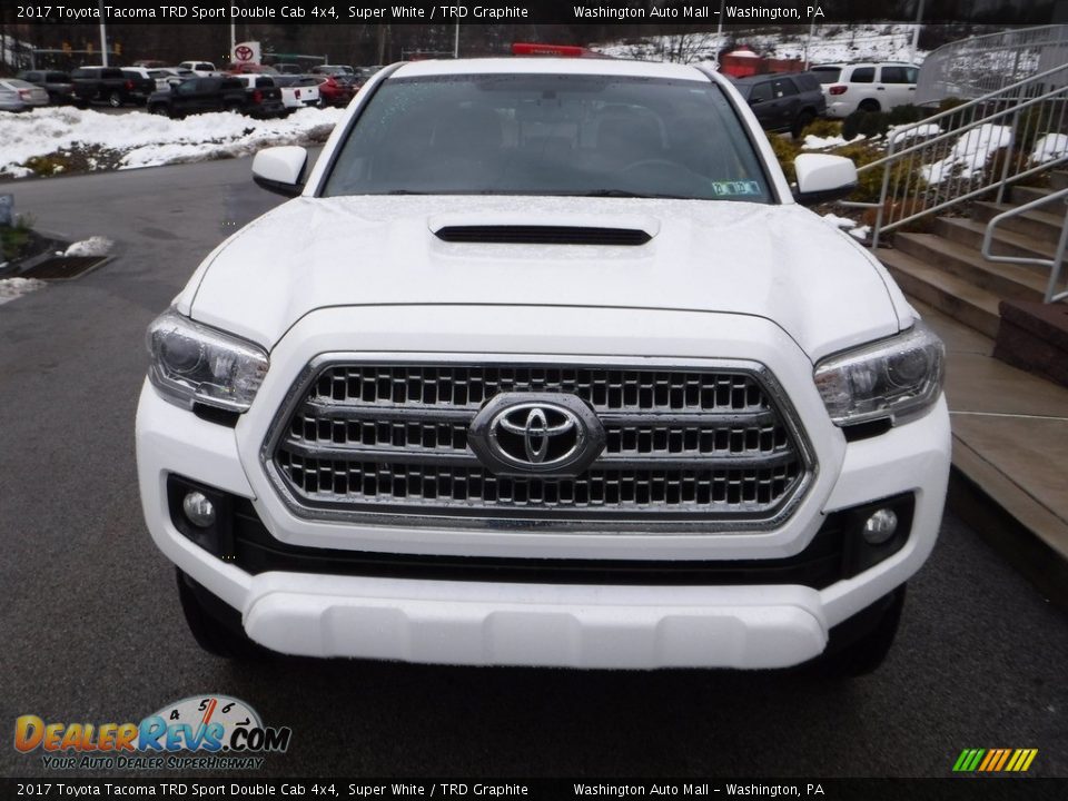 2017 Toyota Tacoma TRD Sport Double Cab 4x4 Super White / TRD Graphite Photo #11