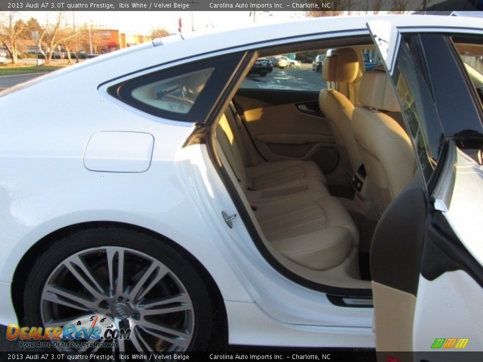 2013 Audi A7 3.0T quattro Prestige Ibis White / Velvet Beige Photo #24