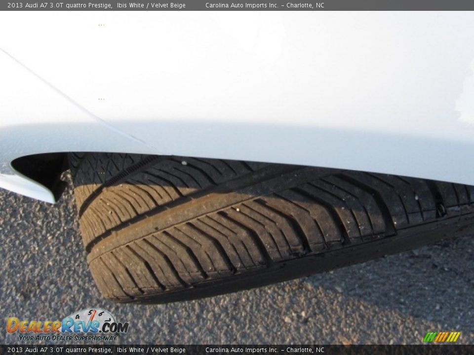 2013 Audi A7 3.0T quattro Prestige Ibis White / Velvet Beige Photo #27