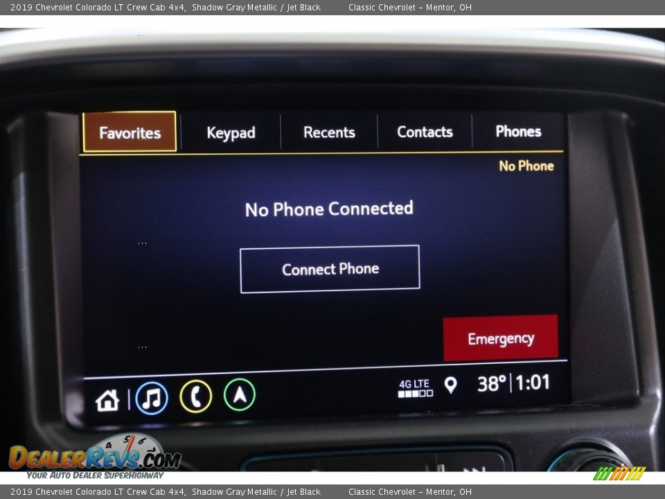 2019 Chevrolet Colorado LT Crew Cab 4x4 Shadow Gray Metallic / Jet Black Photo #14