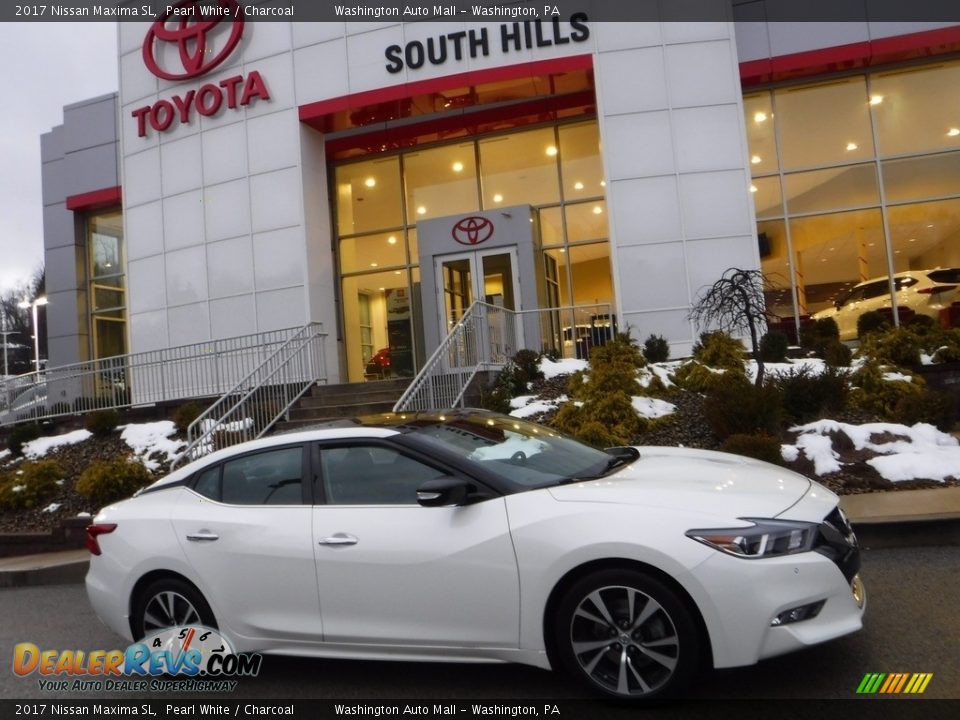 2017 Nissan Maxima SL Pearl White / Charcoal Photo #2