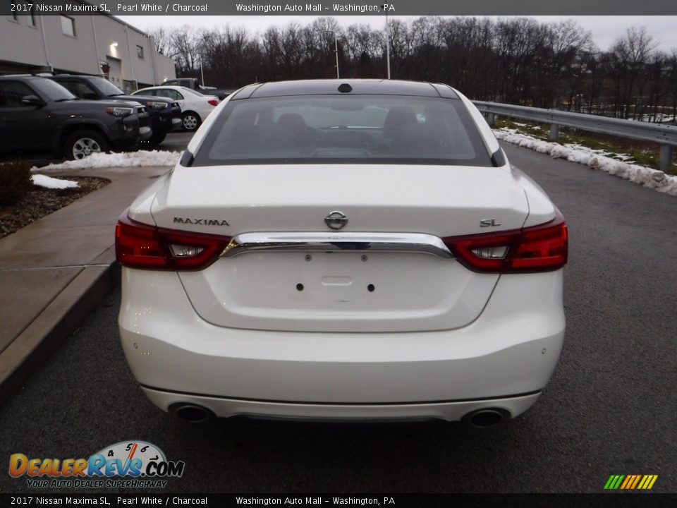 2017 Nissan Maxima SL Pearl White / Charcoal Photo #14