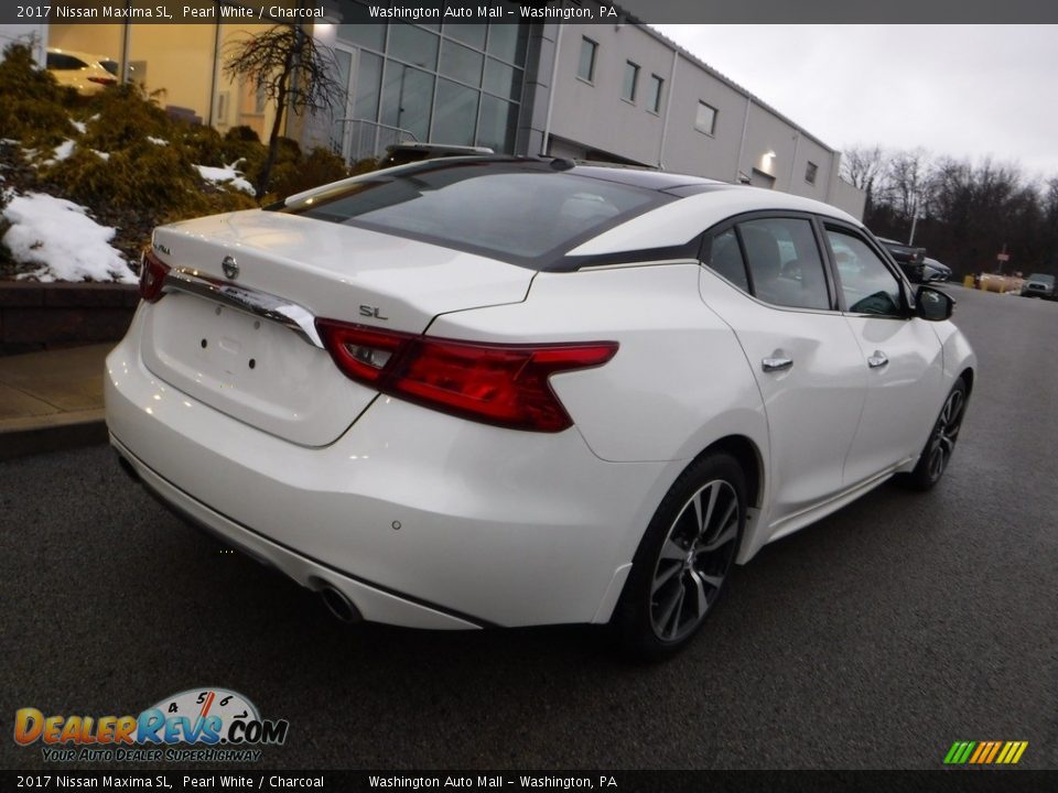 2017 Nissan Maxima SL Pearl White / Charcoal Photo #15