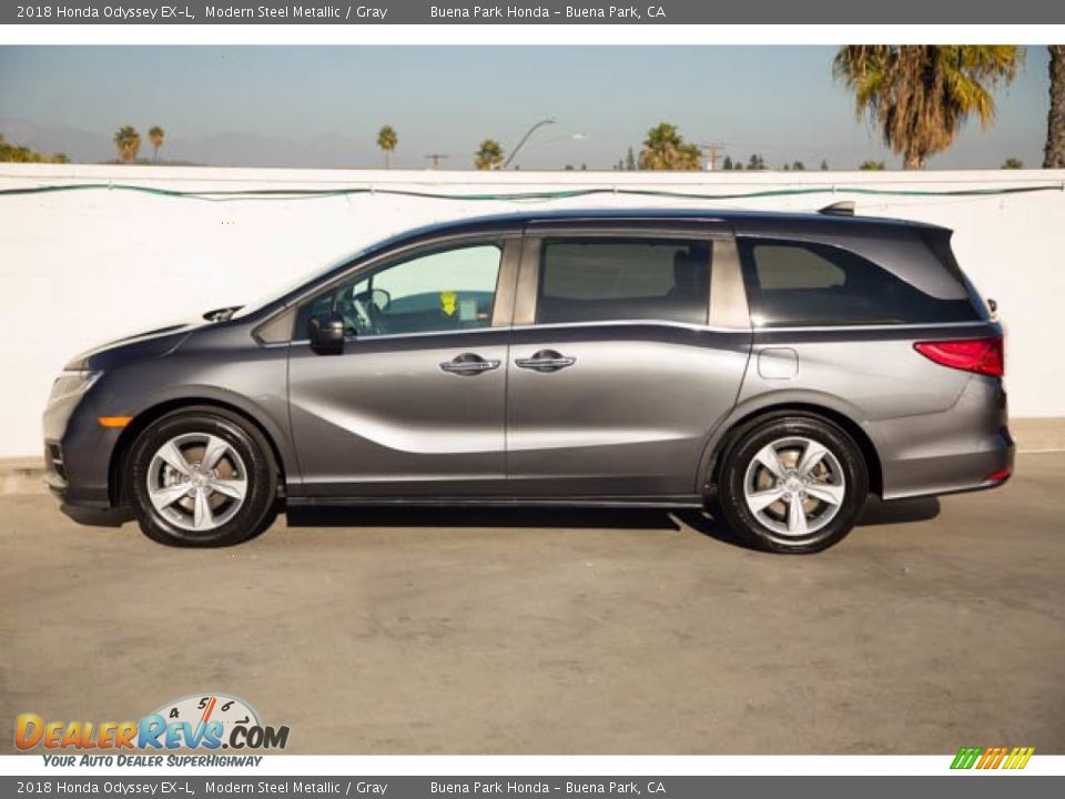 2018 Honda Odyssey EX-L Modern Steel Metallic / Gray Photo #8