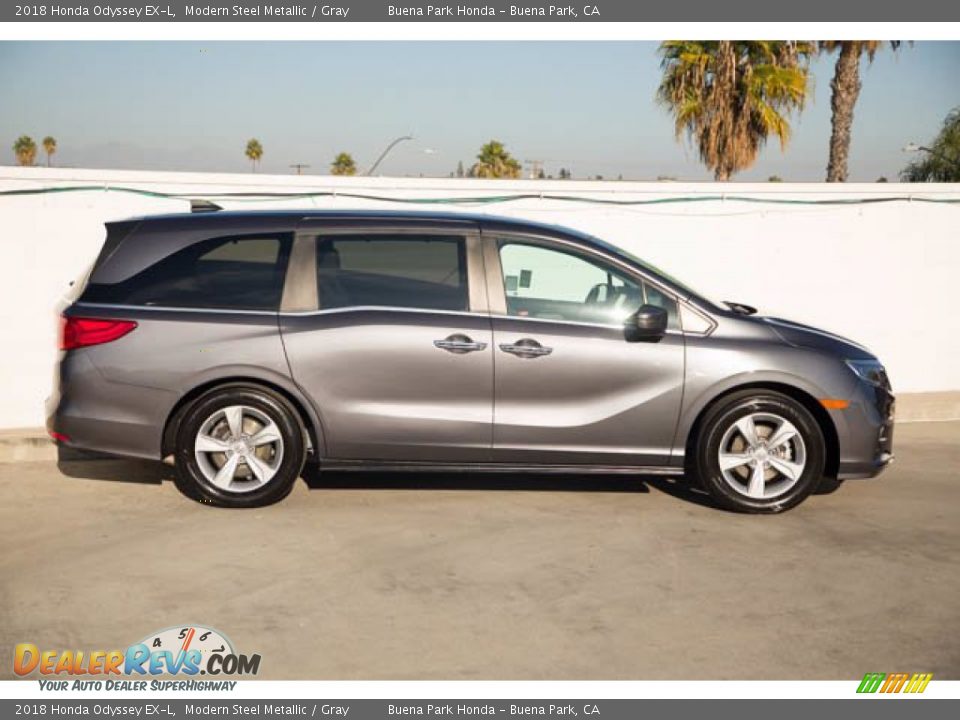 2018 Honda Odyssey EX-L Modern Steel Metallic / Gray Photo #12