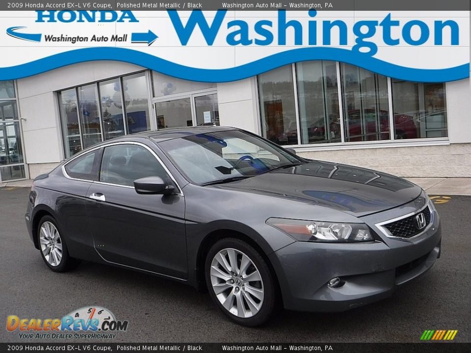 2009 Honda Accord EX-L V6 Coupe Polished Metal Metallic / Black Photo #1