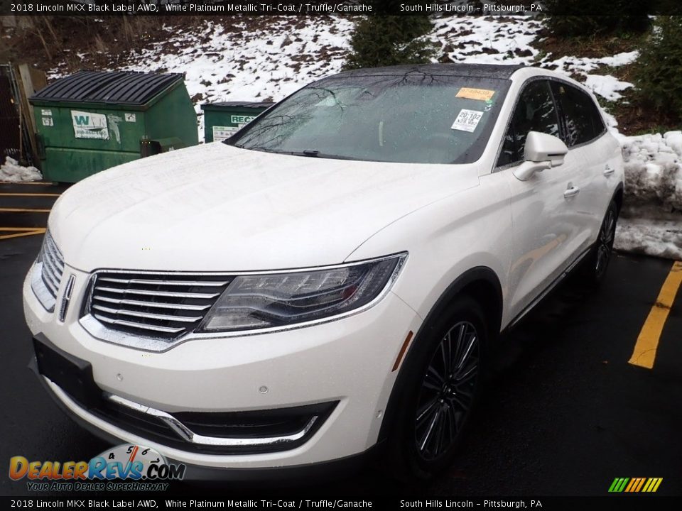 2018 Lincoln MKX Black Label AWD White Platinum Metallic Tri-Coat / Truffle/Ganache Photo #1