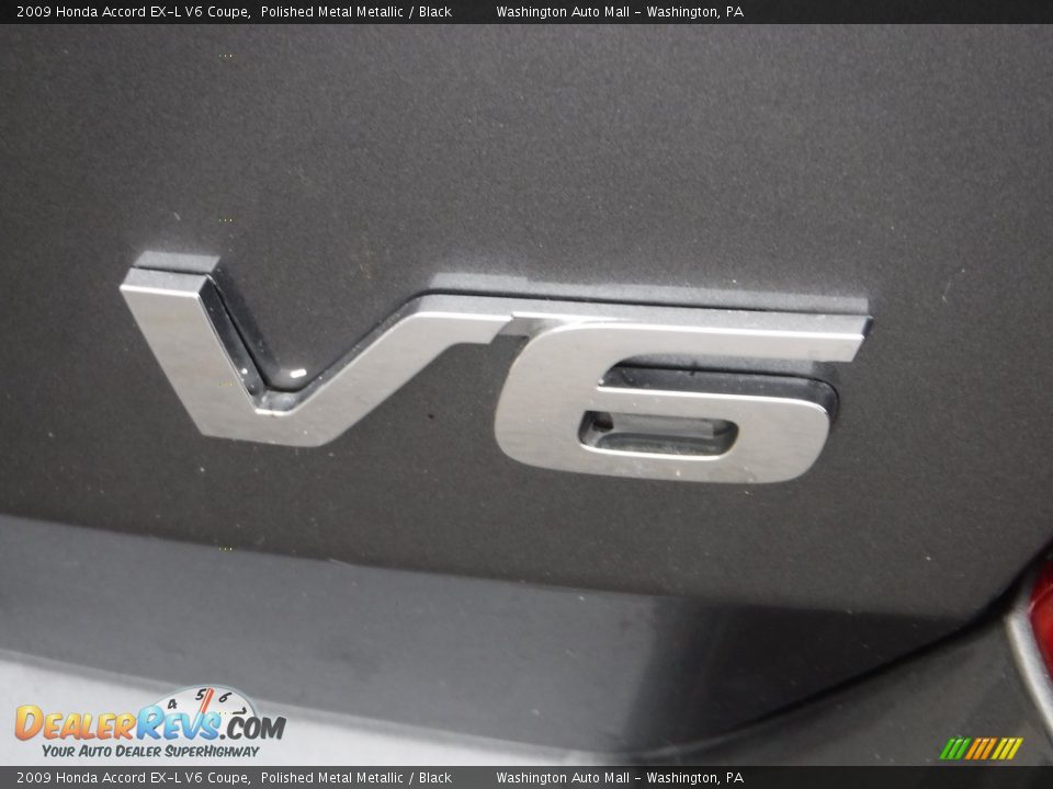 2009 Honda Accord EX-L V6 Coupe Polished Metal Metallic / Black Photo #10