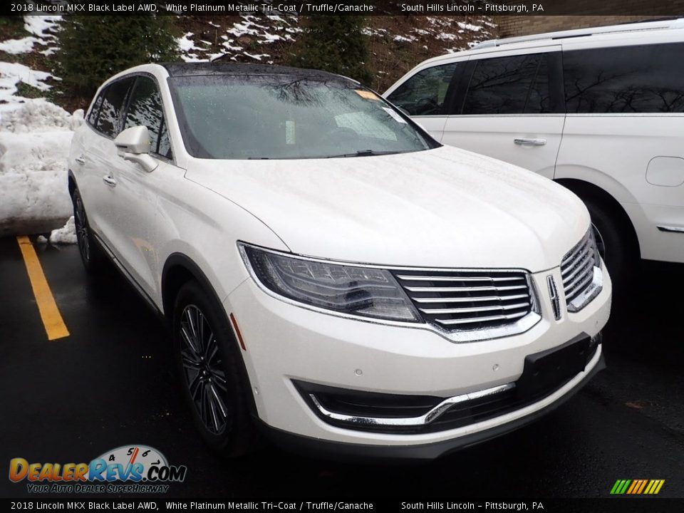 2018 Lincoln MKX Black Label AWD White Platinum Metallic Tri-Coat / Truffle/Ganache Photo #4