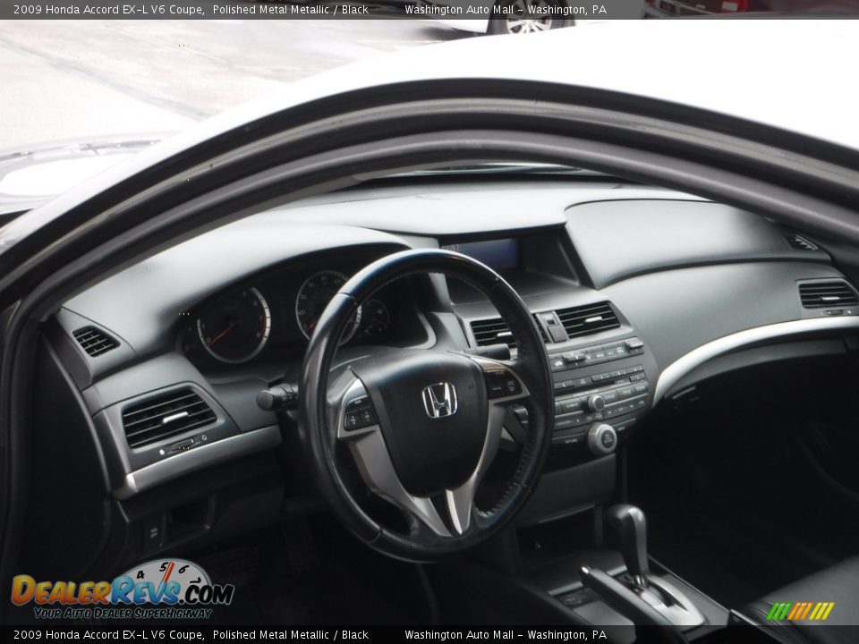 2009 Honda Accord EX-L V6 Coupe Polished Metal Metallic / Black Photo #12