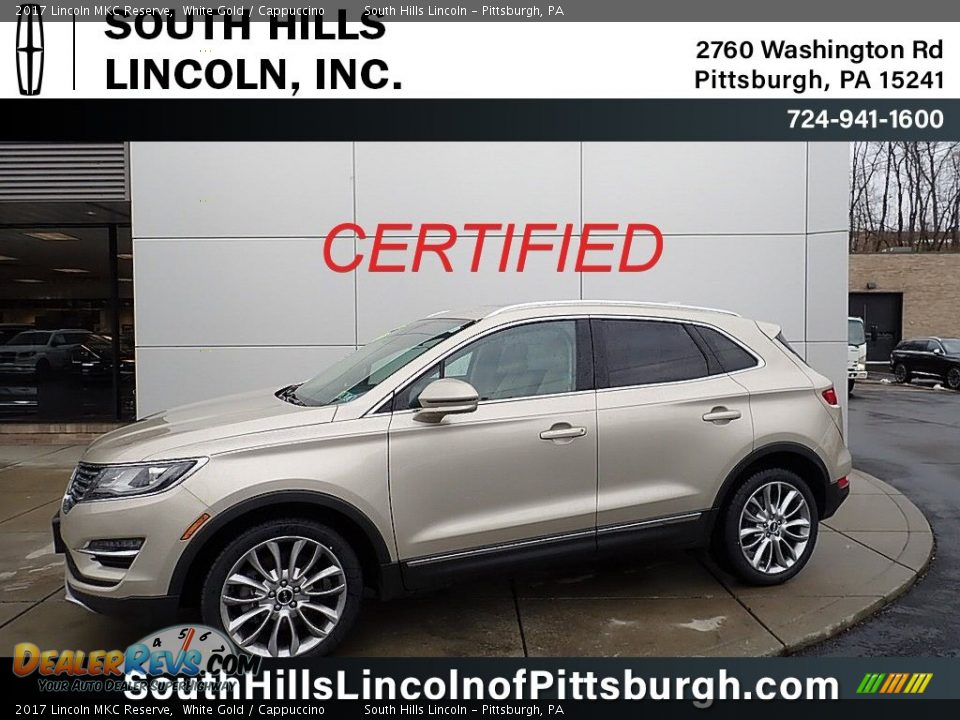 2017 Lincoln MKC Reserve White Gold / Cappuccino Photo #1