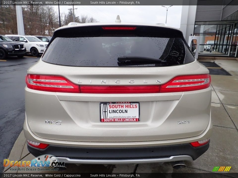 2017 Lincoln MKC Reserve White Gold / Cappuccino Photo #4