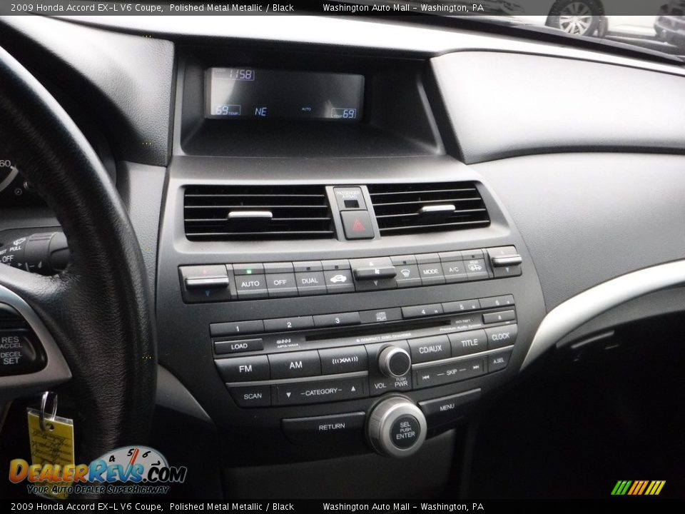 2009 Honda Accord EX-L V6 Coupe Polished Metal Metallic / Black Photo #18