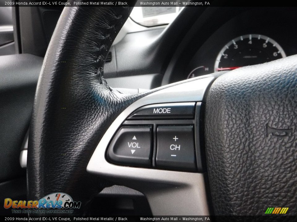 2009 Honda Accord EX-L V6 Coupe Polished Metal Metallic / Black Photo #20