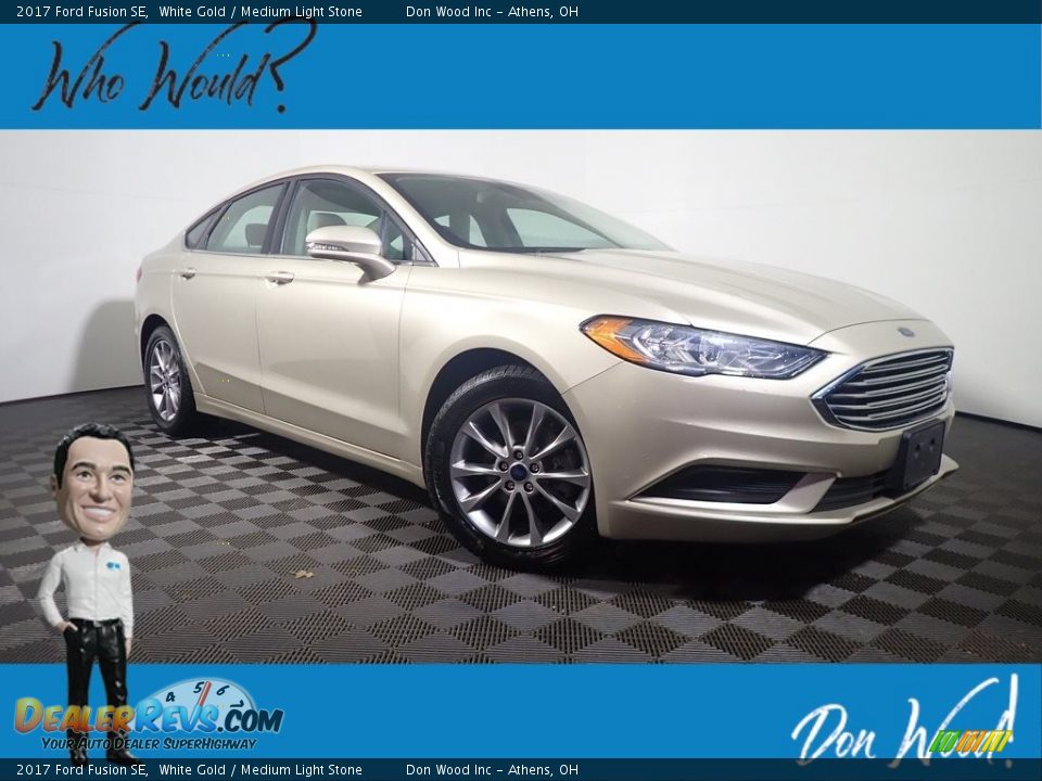 2017 Ford Fusion SE White Gold / Medium Light Stone Photo #1
