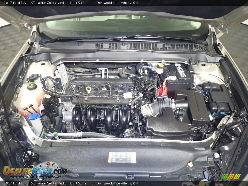 2017 Ford Fusion SE White Gold / Medium Light Stone Photo #8