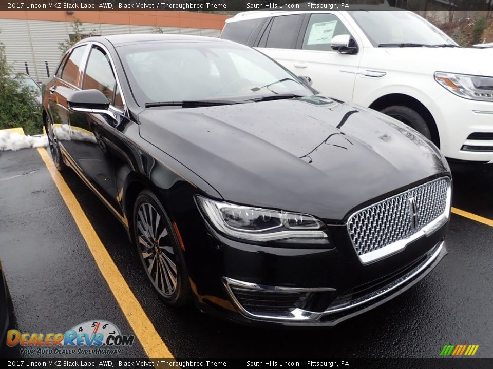 2017 Lincoln MKZ Black Label AWD Black Velvet / Thoroughbred Theme Photo #4