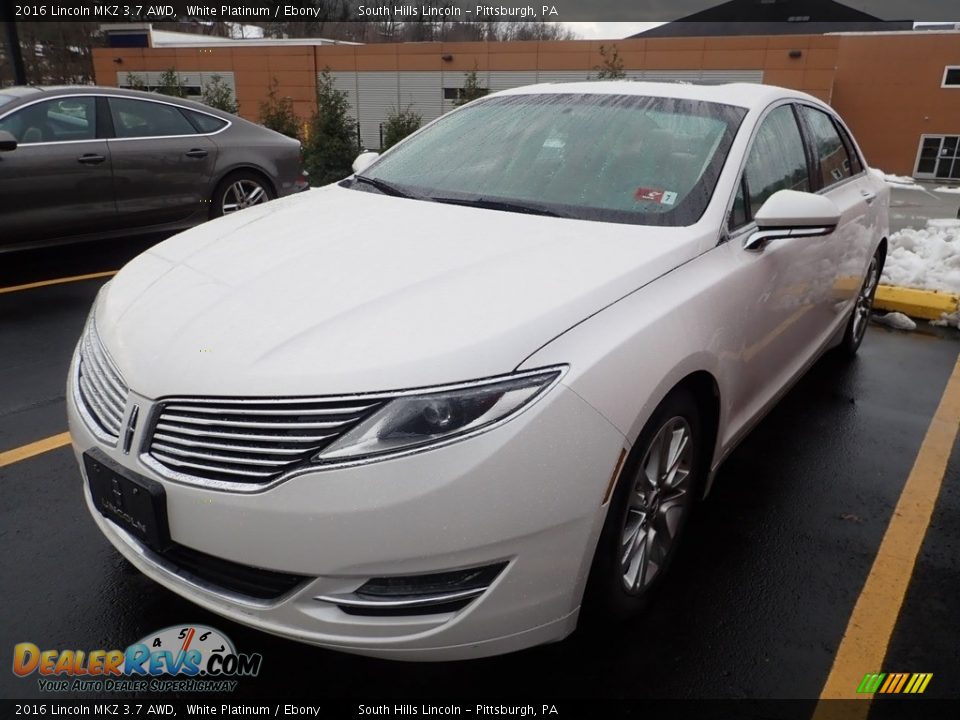 White Platinum 2016 Lincoln MKZ 3.7 AWD Photo #1